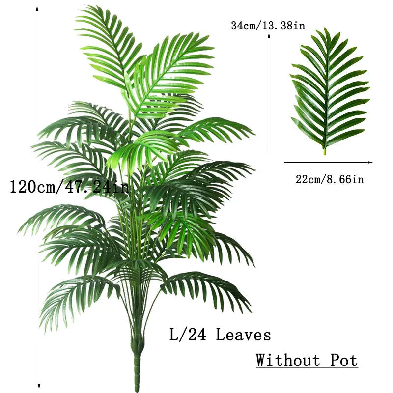 Plante artificielle palmier tropical avec feuillage dense réaliste