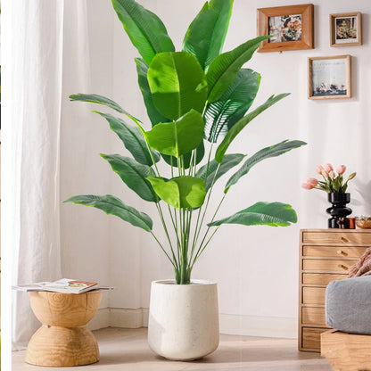 Plante artificielle palmier en soie avec feuilles réalistes