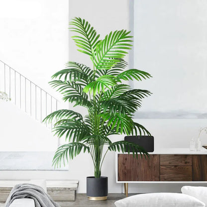 Plante artificielle palmier tropical avec feuillage dense réaliste