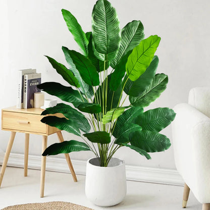 Plante artificielle palmier en soie avec feuilles réalistes