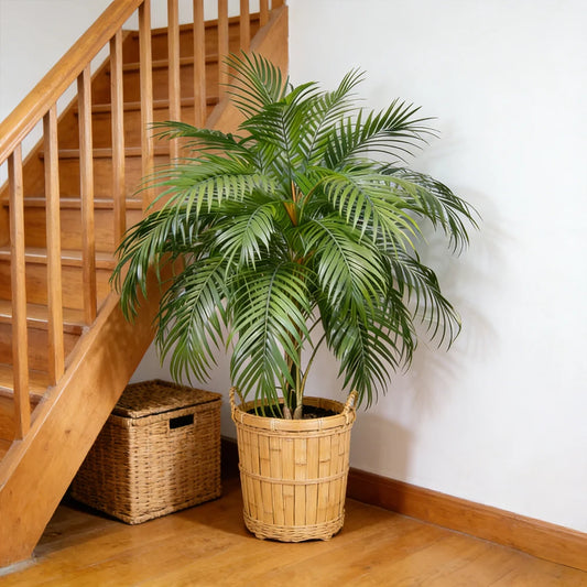 Plante artificielle palmier en plastique avec toucher réel