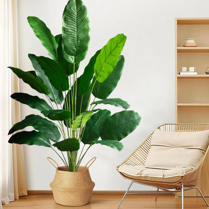 Plante artificielle palmier en soie avec feuilles réalistes