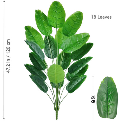 Plante artificielle palmier en soie avec feuilles réalistes