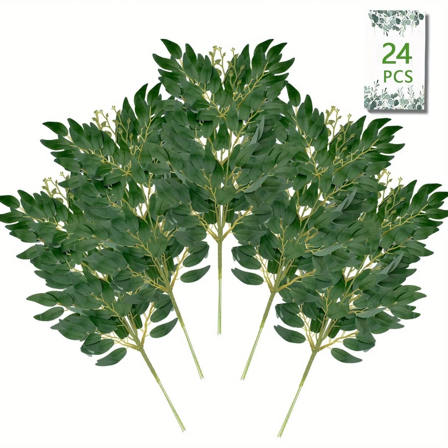 Plante artificielle Ruscus en polyester avec tiges souples