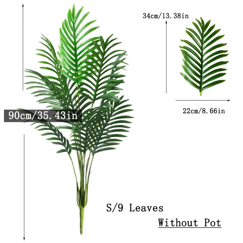 Plante artificielle palmier tropical avec feuillage dense réaliste