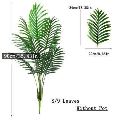 Plante artificielle palmier tropical avec feuillage dense réaliste