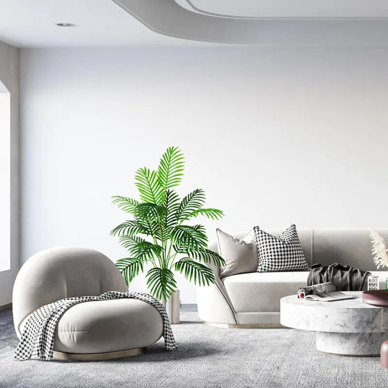 Plante artificielle palmier tropical avec feuillage dense réaliste